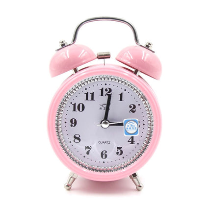 Fashion Mute Metal Alarm Clock with Night Light, Size: 12*8.5cm - DealBuddy