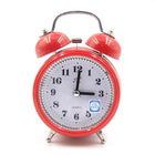 Fashion Mute Metal Alarm Clock with Night Light, Size: 12*8.5cm