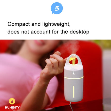 1.5W - 2W 175ml Mini Portable USB Negative Ions Humidifier Beauty and Water Supplement Instrument with Colorful LED Light - DealBuddy