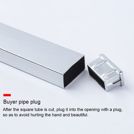 15x30mm Supermarket Shelves Display Electroplated Square Crossbar hook Bracket, Length: 1m