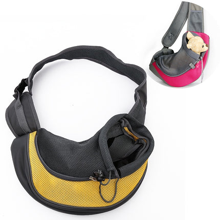 Dog and Cat Sling Carrier Hands Free Reversible Pet Papoose Bag, Size：Large, Size：Large - DealBuddy