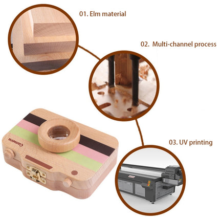 Creative Wooden Children Camera Deciduous Tooth Preservation Box Baby Teeth Tooth House Storage Box, HC2455A, HC2455B, HC2455C, HC2455D - DealBuddy