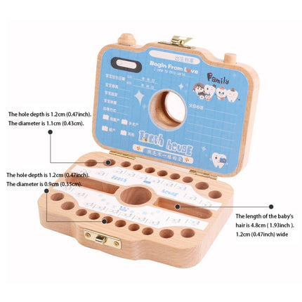Creative Wooden Children Camera Deciduous Tooth Preservation Box Baby Teeth Tooth House Storage Box, HC2455A, HC2455B, HC2455C, HC2455D - DealBuddy