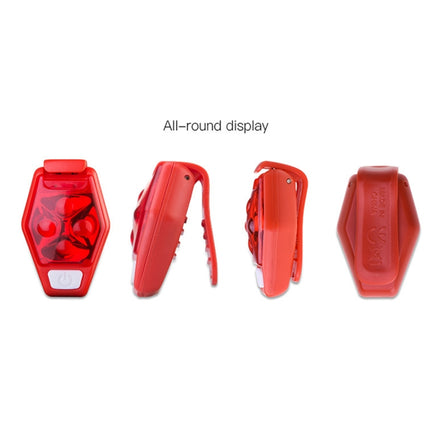 Multifunctional Outdoor Bicycling Running Warning Light Bicycle Taillight LED Back Clip Light - DealBuddy