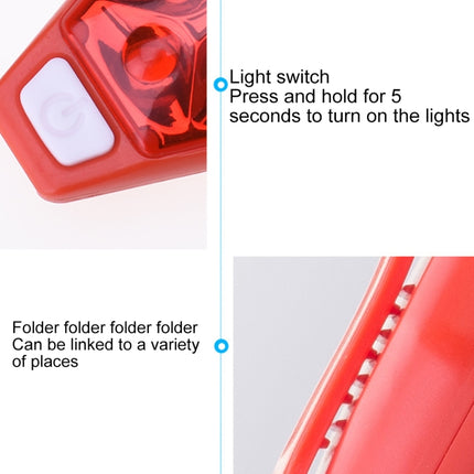 Multifunctional Outdoor Bicycling Running Warning Light Bicycle Taillight LED Back Clip Light - DealBuddy