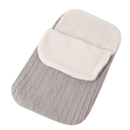 Thick Baby Swaddle Wrap Knit Envelope Sleeping Bag Newborn Infant Warm Bands Indoor Infant Stroller Sleeping Bag
