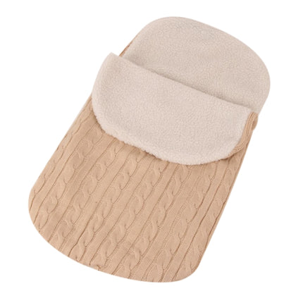 Thick Baby Swaddle Wrap Knit Envelope Sleeping Bag Newborn Infant Warm Bands Indoor Infant Stroller Sleeping Bag - DealBuddy