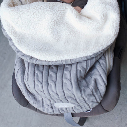 Thick Baby Swaddle Wrap Knit Envelope Sleeping Bag Newborn Infant Warm Bands Indoor Infant Stroller Sleeping Bag - DealBuddy