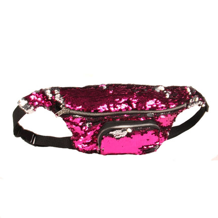 Sequins Waist Bag Double Color Makeup Bag Mermaid Purses Chest Pack Women Girl Travelling Mobile Phone Bag - DealBuddy