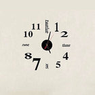 Lovelife WC37130 Acrylic English Digital DIY Stereo Wall Clock Wall Stick Clock