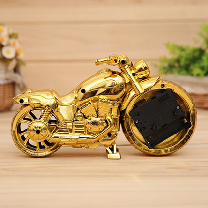 Cartoon Motorcycle Alarm Clock Bedroom Plastic Pointer Alarm Clock, Size: 23*13*6cm