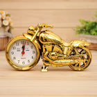 Cartoon Motorcycle Alarm Clock Bedroom Plastic Pointer Alarm Clock, Size: 23*13*6cm, Gold, Gold, Red, Black, Gold, Black - DealBuddy