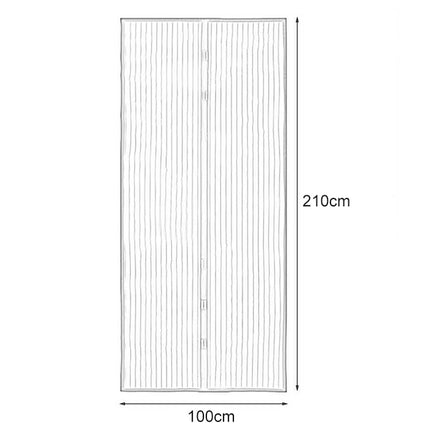 Magnetic Door Curtain Mosquito-proof Screen Door Curtain, Size:210x100cm, Size:210x100cm(Black), Size:210x100cm(Coffee), Size:210x100cm(Beige), Size:210x100cm(White) - DealBuddy