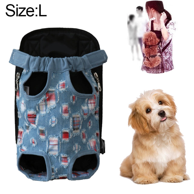 Front Pet Carrier Dog Backpack Bag, Size：L, Size：L - DealBuddy