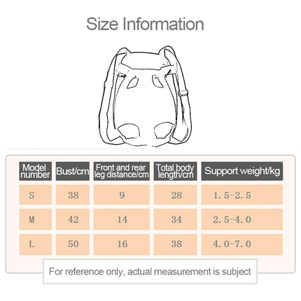 Front Pet Carrier Dog Backpack Bag, Size：L, Size：L - DealBuddy