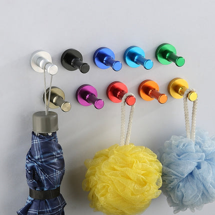 Color Personality Space Aluminum Round Hook Single Hook Kitchen Color Clothes Hook No Rust - DealBuddy
