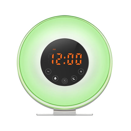 Multi-function Led Touch Intelligent Wake-up Light Alarm Clock with FM Radio
