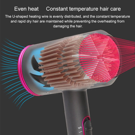 High-power Anionic Cold Hot Air Constant Temperature Hair Dryer, EU Plug - DealBuddy