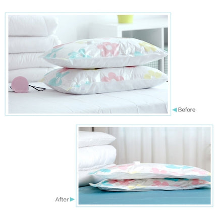 11 PCS Space Saving Sunflowers Pattern Vacuum Storage Bag, Thinken Quilts Clothing Vacuum Seal Storage Bag with a Hand Pump, Including: 3 PCS 80*100 cm，2 PCS 60*80 cm, 3 PCS 50*70 cm, 2 PCS 40*60 cm