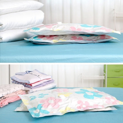 11 PCS Space Saving Sunflowers Pattern Vacuum Storage Bag, Thinken Quilts Clothing Vacuum Seal Storage Bag with a Hand Pump, Including: 3 PCS 80*100 cm，2 PCS 60*80 cm, 3 PCS 50*70 cm, 2 PCS 40*60 cm