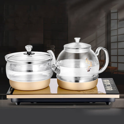 Pumping Type Automatic Add Water Full Intelligent Electric Glass Kettle Pumping Boiled Tea Stove Set
