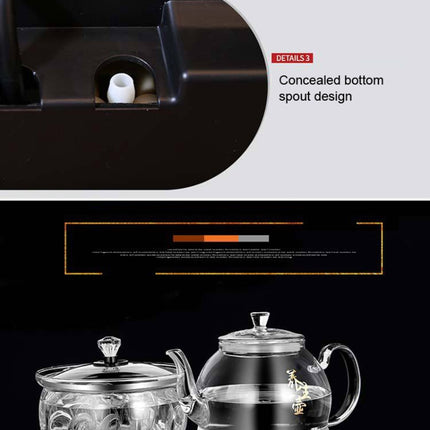Pumping Type Automatic Add Water Full Intelligent Electric Glass Kettle Pumping Boiled Tea Stove Set