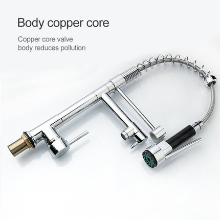 KE6024 Multifunctional Spring Drawing Cold Hot Mixing Water Nozzle Water Filter Adapter Water Purifier Saving Tap