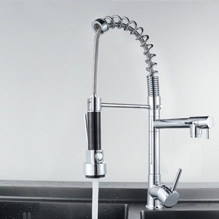 KE6024 Multifunctional Spring Drawing Cold Hot Mixing Water Nozzle Water Filter Adapter Water Purifier Saving Tap