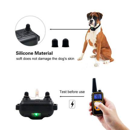 880-2 800 Yards Rechargeable Remote Control Collar Dog Training Device Anti Barking Device, 880-2 Black Black, 880-2 Black+Orange - DealBuddy