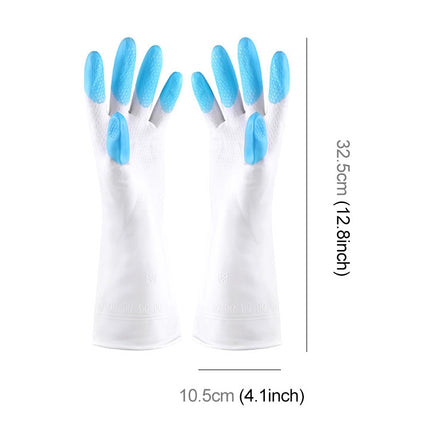 5 Pairs Sale Shark Housework Cleaning PVC Latex Gloves Waterproof Thicken Laundry Washing Gloves - DealBuddy