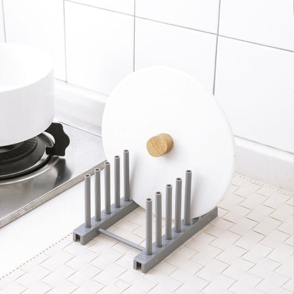 3 PCS Multi-function Kitchen Removable Plastic House Dish Rack Shelves, Random Color Delivery