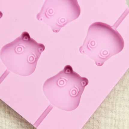 12-Capacity DIY Silicone Chocolate Molds(Lollipop Shape), Cow Shape, Lollipop Shape - DealBuddy