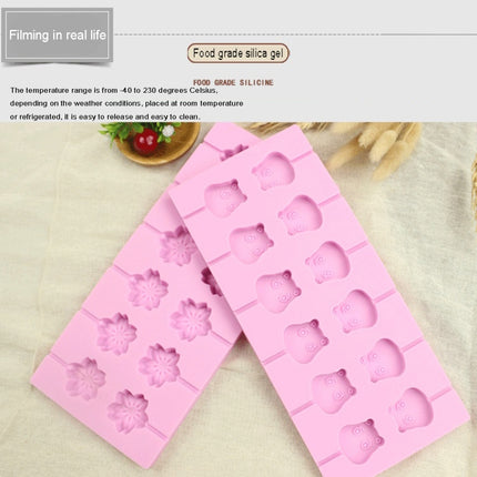 12-Capacity DIY Silicone Chocolate Molds(Lollipop Shape), Cow Shape, Lollipop Shape - DealBuddy