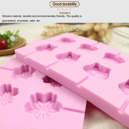 12-Capacity DIY Silicone Chocolate Molds(Lollipop Shape), Cow Shape, Lollipop Shape - DealBuddy