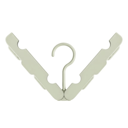 Foldable Clothes Hanger Drying Rack with 4 Hidden Clips for Home / Travel, Random Color Delivery