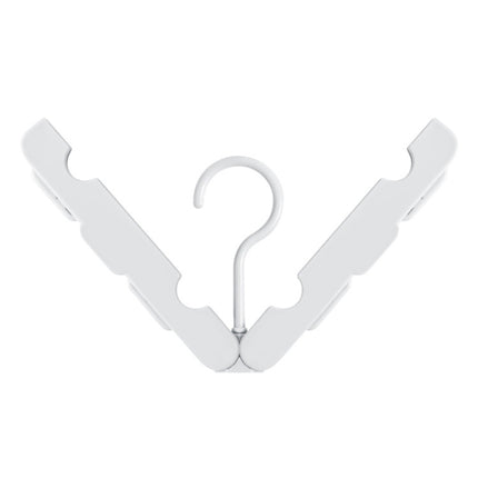 Foldable Clothes Hanger Drying Rack with 4 Hidden Clips for Home / Travel, Random Color Delivery