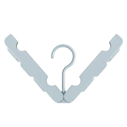 Foldable Clothes Hanger Drying Rack with 4 Hidden Clips for Home / Travel, Random Color Delivery