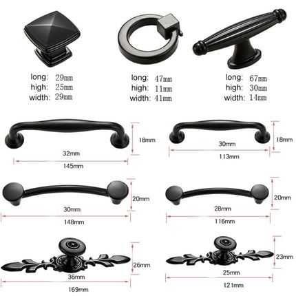 6291A-96 Simple Cabinet Door Handle Drawer Wardrobe Zinc Alloy Handle