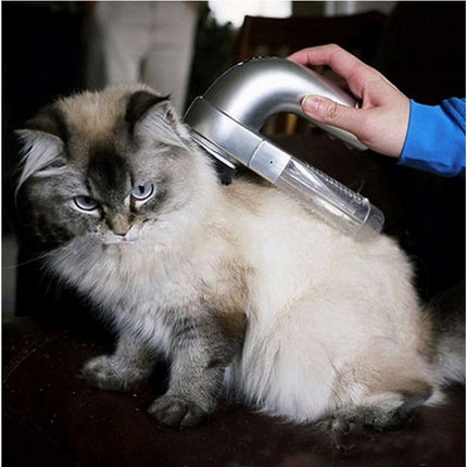 Portable Electric Pet Hair Suction Device Clipper Diagnostic-tool Grooming Pet Brush Comb Removal, Size: 19.0 x 11.0 x 6.0cm, Pet Hair Suction Clipper - DealBuddy