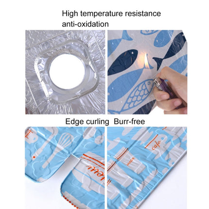 2 PCS Gas Stove Protectors Tableware Print Foil Heat-resistant Anti-Fouling Liner Cleaning Kitchen Tools Mat, HC3595A, HC3595B, HC3595C - DealBuddy
