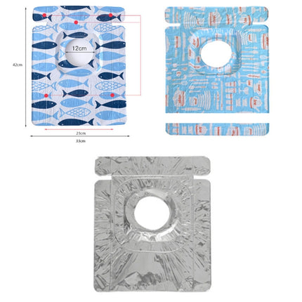 2 PCS Gas Stove Protectors Tableware Print Foil Heat-resistant Anti-Fouling Liner Cleaning Kitchen Tools Mat