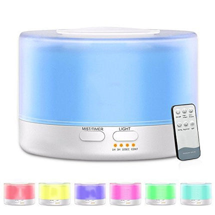 T700 Remote Control Clear White Air Humidifier Automatic Alcohol Sprayer Essential Oil Diffuser Ultrasonic Mist Maker Ultrasonic Aroma Diffuser Atomizer Color LED, Capacity: 700ml, DC 24V, US Plug - DealBuddy