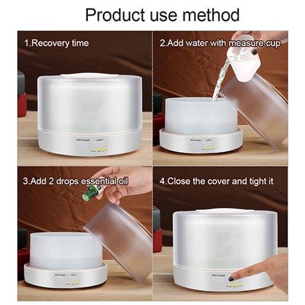 T700 Remote Control Clear White Air Humidifier Automatic Alcohol Sprayer Essential Oil Diffuser Ultrasonic Mist Maker Ultrasonic Aroma Diffuser Atomizer Color LED, Capacity: 700ml, DC 24V, US Plug - DealBuddy