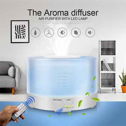 T700 Remote Control Clear White Air Humidifier Automatic Alcohol Sprayer Essential Oil Diffuser Ultrasonic Mist Maker Ultrasonic Aroma Diffuser Atomizer Color LED, Capacity: 700ml, DC 24V, US Plug - DealBuddy