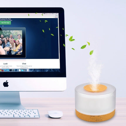 T700 Remote Control Clear White Air Humidifier Automatic Alcohol Sprayer Essential Oil Diffuser Ultrasonic Mist Maker Ultrasonic Aroma Diffuser Atomizer Color LED, Capacity: 700ml, DC 24V, US Plug, Wood Pattern (700ml), Clear White (700ml) - DealBuddy
