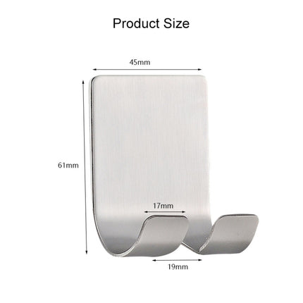 Stainless Steel Plug Power Cord Hook Bathroom Non-perforated Storage Rack, Size: 61x45mm