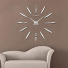 Bedroom Home Decor Large 3D Mirror DIY Wall Sticker Clock, Size: 100*100cm