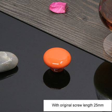 32mm Modern Literary Color Glazed Ceramic Cabinet Drawer Handle