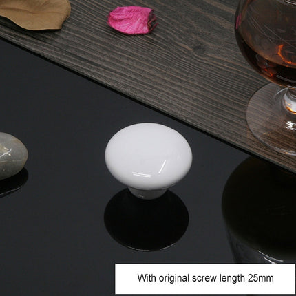 38mm Modern Literary Color Glazed Ceramic Cabinet Drawer Handle