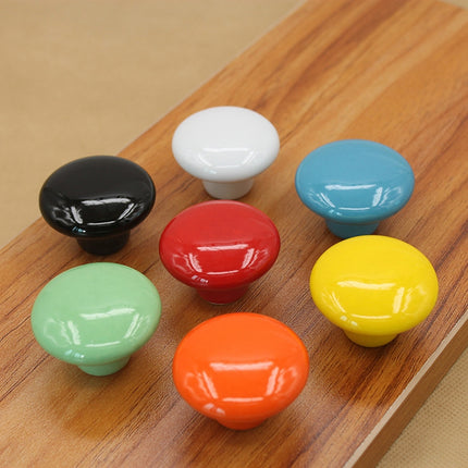 38mm Modern Literary Color Glazed Ceramic Cabinet Drawer Handle - DealBuddy